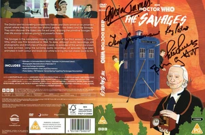 Doctor Who: The Savages DVD Cover Signed by PETER PURVES, KAY PATRICK plus 3 - Picture 1 of 1