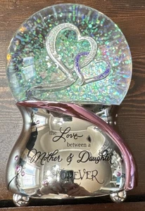 The Love Between Mother and Daughter is Forever Musical Glitter Globe - Picture 1 of 6