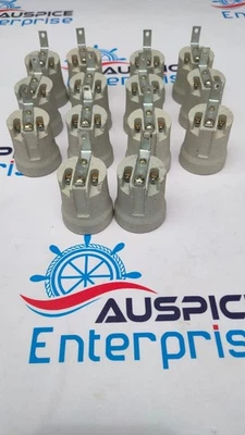 EDISON SCREW E27 ES CERAMIC SOCKET BULB HOLDER & FIXING BRACKET FOR HEAT  LOT - Image 1 of 4