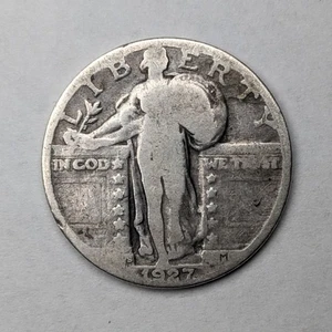 Cuarto de plata S Standing Liberty 1927 - Imagen 1 de 3