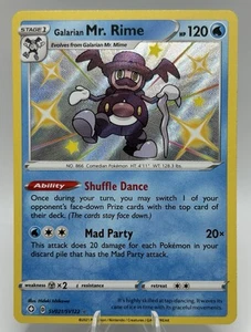 Pokemon Card - Galarian Mr. Rime Shining Fates SV021/SV122 Shiny Holo Rare - Picture 1 of 2