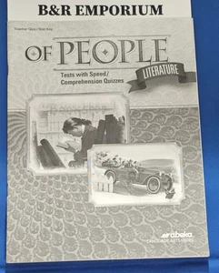 Abeka 7th Grade English - Literature: Of People Teacher Quiz/Test Key (2019) PCC - Picture 1 of 3