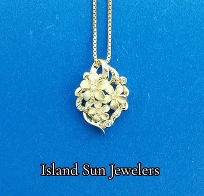 Denny Wong Plumeria Pendant, 14K Yellow Gold - Image 1 of 4