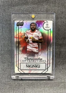 2022 Christopher Nkunku Topps Stadium Club Chrome Black /10 SSP RB Leipzig CC-CK - Picture 1 of 2