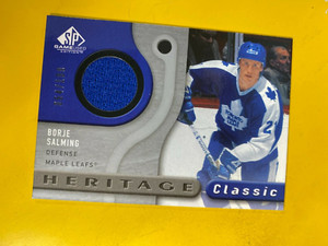 D62109  2005-06 SP Game Used Heritage Classic Jerseys #HCBS Borje Salming #/100