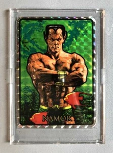 '93 MARVEL MASTERPIECES VENDING MACHINE PRISM STICKER/CARD SUB-MARINER #57 (NM) - Picture 1 of 2