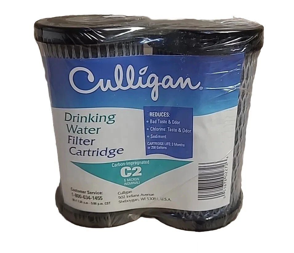 2 PACK CULLIGAN Drinking Water FILTER C2 Taste Odor Chlorine Sediment~NEW - Image 1 of 4