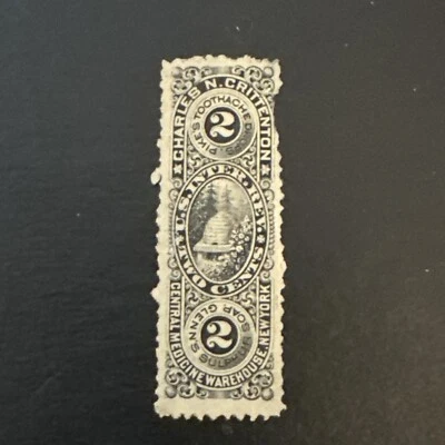 US Revenue Medicine Stamp #RS64..Charles N Crittenton Used Ng - Image 1 of 2