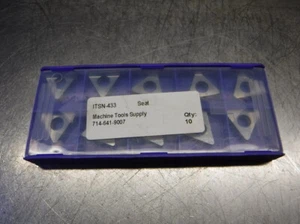 Asientos insertados de suministro de máquinas herramientas QTY10 ITSN-433 (LOC2883B) - Imagen 1 de 4