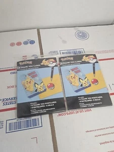 Pokémon Thank You Cards Pack of 8 (Brand New - Picture 1 of 2