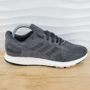 Adidas PureBoost DPR Core Black Gray Knit Running Shoes Mens Size 7.5 - CM8315 - Picture 1 of 12