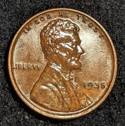 1935-P  Lincoln Wheat Cent  CHOCOLATE BROWN 1c Doubling in TRUST  id53426 Cover