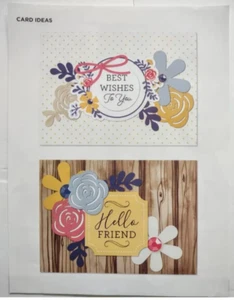 Diamond Press Best Wishes 5x7 Card Making Kit Makes 24 Hello Thanks Birthday NEW - Picture 1 of 6