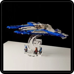 Soporte de exhibición 3D-ENGV en ángulo + ranuras para Lego 75316 Mandalorian Starfighter (A1073) - Imagen 1 de 11