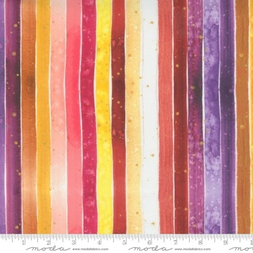 Moda Fresh as a Daisy Creative Project 8498 12 Dahlia Spectrum Watercolor Stripe - Image 1 of 1