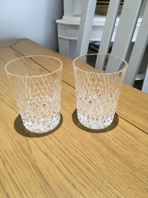 Two Tyrone Crystal Whiskey Tumblers in Sperrin Pattern - Image 1 of 4