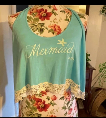 Tanque de crochê sereia - Imagem 1 de 4