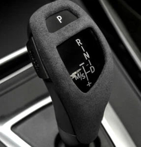 For BMW F30 F34 F20 F10 F15 F16 F25 Alcantara Leather Gear Shift Cover Sticker - Picture 1 of 3
