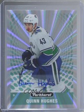 2019-20 Upper Deck Parkhurst Parkies Gold Quinn Hughes #PK-39 Rookie Auto RC