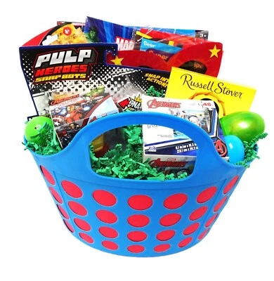 TERRA CHILDREN Easter Baskets for Kids Already Filled Boys Girls Filled Eggs Chocolate Bunny Su