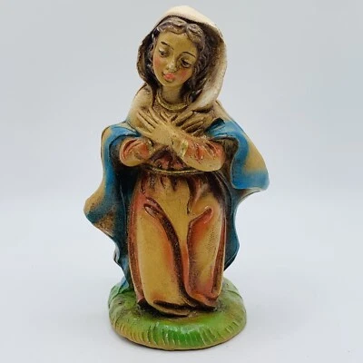 "Estatuilla de Belén María De Colección Pieza de Repuesto de Arcilla Marcada Italia 4""" Foto 1 de 4