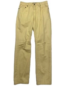 TRU LUXE JEANS MUJER 28/6 AMARILLO BOLSILLOS CUENTAS LOGO AJUSTADO - Imagen 1 de 13