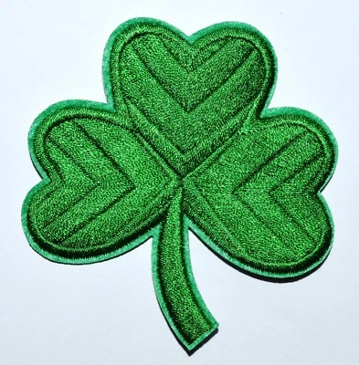 100x three leaf clover st. patrick's day irish shamrock iron on patch ≈7.8*8cm  - Image 1 of 2