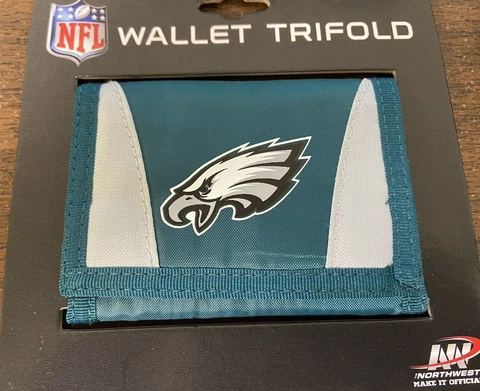 Philadelphia Eagles NFL Tri-Fold  Nylon Wallet Cover