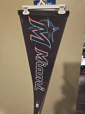MIAMI MARLINS #2  RETRO 12X30 VINTAGE BASEBALL MLB  FELT PENNANT  10/3/24 - Image 1 of 2