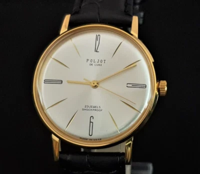 Vintage Watch USSR Poljot De LUXE Ultra SLIM 2209 Soviet Wristwatch - Image 1 of 4