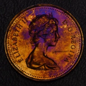 1979 Canada 10 Cents *BREATHTAKING* rainbow toning (L26-33) - Picture 1 of 2