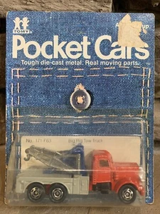 TOMY TOMICA POCKET CARS #171 RED BIG RIG TOW TRUCK 1/64 JAPAN MIP UNPUNCHED - Picture 1 of 8