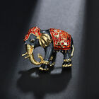 Lovely Enamel Rhinestone Elephant Animal Brooch Pin Women Kids Jewelry Gift YG
