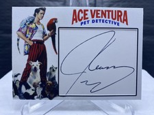 Authentic Ace Ventura Pet Detective Jim Carrey Custom Cut Auto Card