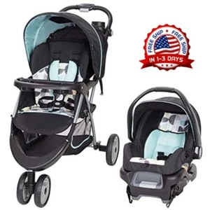 Cochecito de bebé Juego De Coche Y Asiento De Vehiculo Para Bebes Niños - Imagen 1 de 8