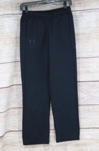 Under Armour Boys Youth Size Large Pull On Loose Straight Leg Sweatpants Black - Picture 1 of 9