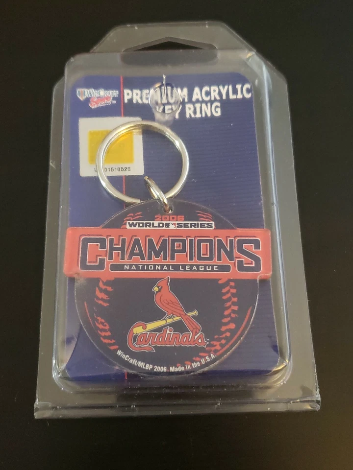 MLB 2006 World Series CHAMPIONS National League St Louis Cardinals Key Chain  - Image 1 of 4