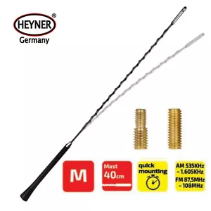 Fits VW UP Car Radio Aerial Am/Fm Bee Sting Roof Mast M 40cm Black - Picture 1 of 5