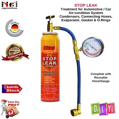BITOP AUTOMOTIVE CAR AIR CONDITION R134a STOP LEAK SYSTEM RUBBER METAL SEALANT - image 1 of 4