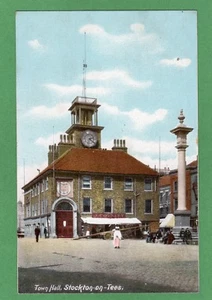 Town Hall Stockton on Tees pc unused Ref H602 - Picture 1 of 1