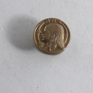 Pin atornillado Holy Name Society HNS tono dorado años 30 - Imagen 1 de 5