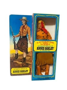 Annie Oakley Empire vtg Figure Toy 1975 Legends West Cowboy Excel Box 9.5" RARE - Picture 1 of 7