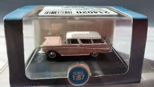 Oxford HO 1957 Chevrolet Nomad, Dusk Pearl/Imperial Ivory, NIB - Picture 1 of 4