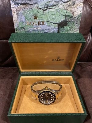 Rolex Submariner Cara Azul Oro 18k Acero Inoxidable Caja Original Papeles Foto 1 de 4