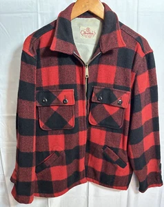 Chaqueta Mediana De Colección 5 Brother 100% Lana Búfalo Cuadros Caza Hecha en Unión WPL-2843 - Imagen 1 de 17