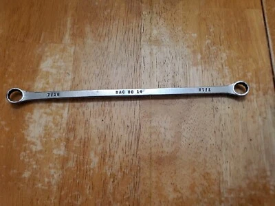 Mac Tools 9" 7/16" 12PT SAE Chrome Box End Wrench Worn MO14 - Image 1 of 4