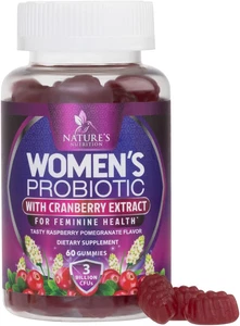 Probiotics for Women Gummies with Cranberry - 6 Premium Strains for PH Balance - Picture 1 of 18