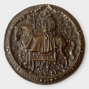 De colección Gran Sello de Isabel I 5" Reina de Yeso a Caballo Símbolos de Inglaterra - Imagen 1 de 10