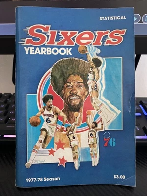 1977-78 Philadelphia 76ers Media Guide Anuario 1978 Julius Erving/Muy Bueno Foto 1 de 3