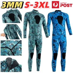Traje de neopreno camuflaje de 3 mm de cuerpo completo traje de pesca buceo surf natación  - Imagen 1 de 9